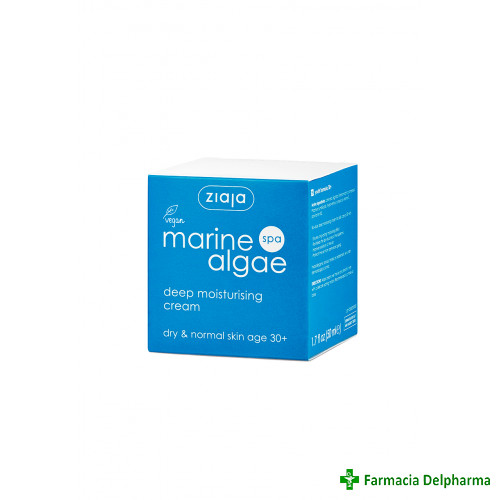 Crema intens hidratanta pentru ten normal si uscat cu alge marine (Marine Algae) x 50 ml, Ziaja